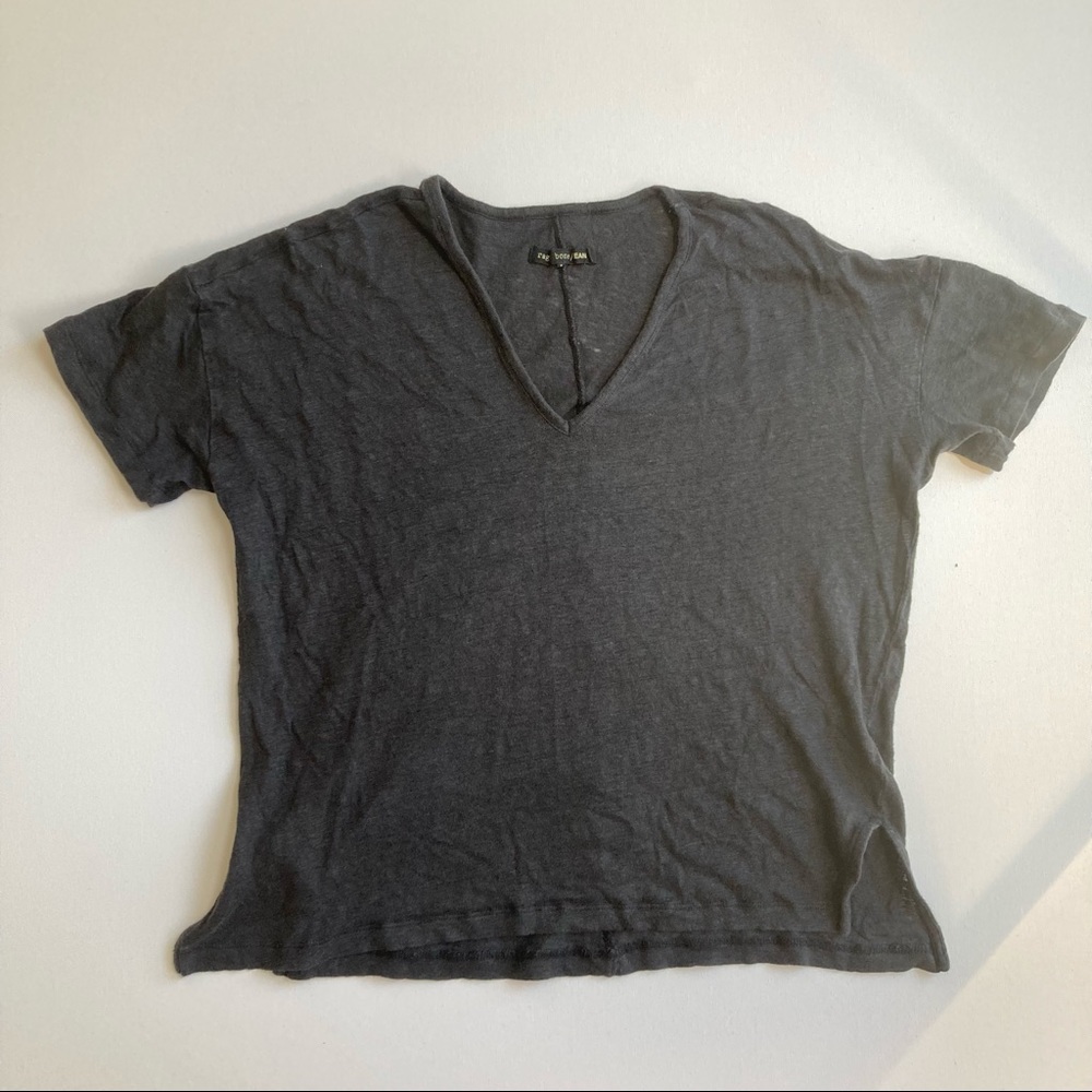 rag & bone linen tshirt, sz S